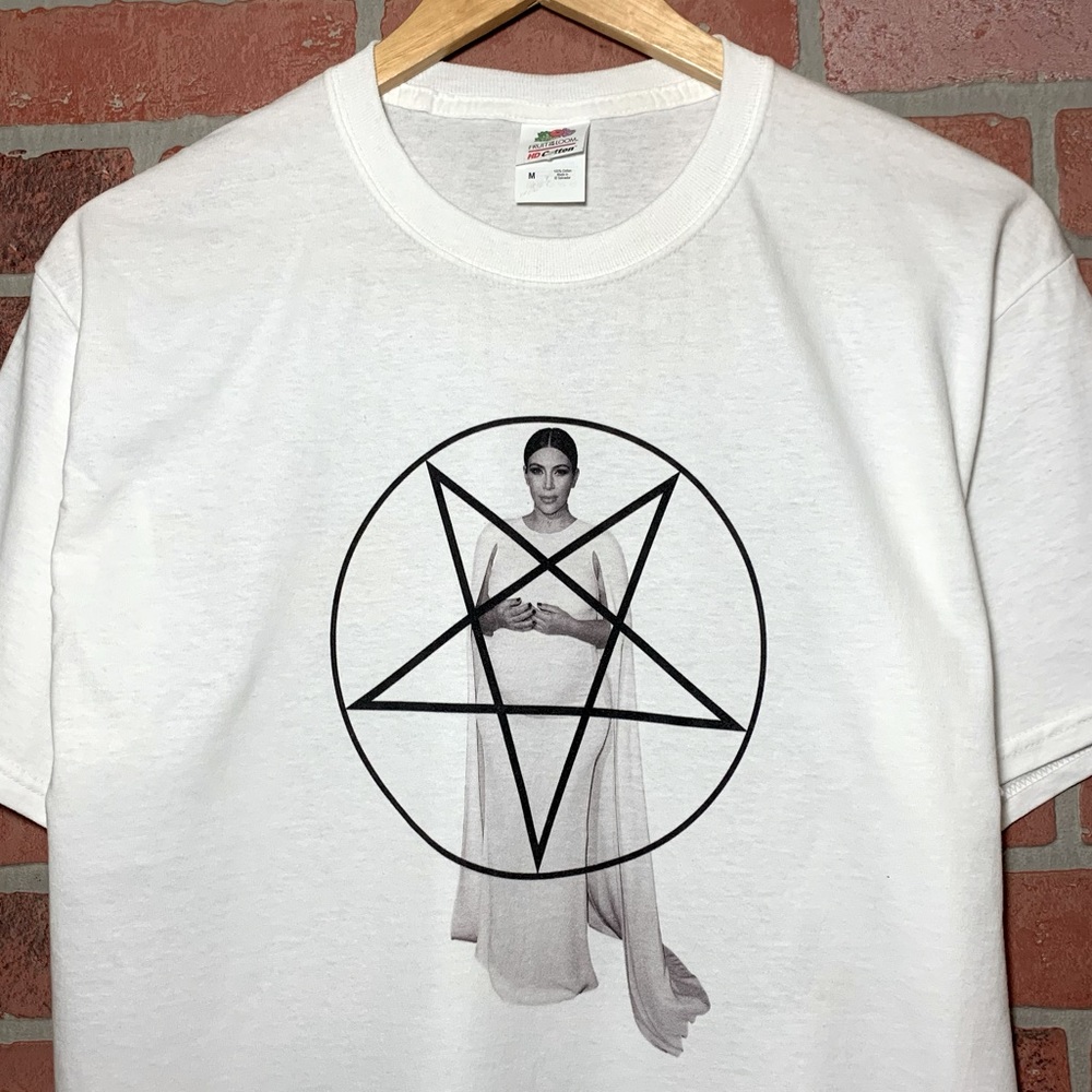 Sz M KIM KARDASHIAN PENTAGRAM t-shirt Kanye